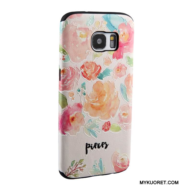 Kuori Samsung Galaxy S7 Edge Maalaus Trendi Keltainen, Kotelo Samsung Galaxy S7 Edge Sarjakuva Puhelimen Kuoret