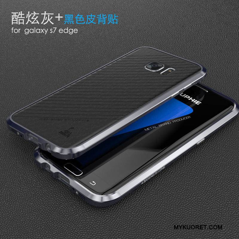 Kuori Samsung Galaxy S7 Edge Metalli Valkoinen Ultra, Kotelo Samsung Galaxy S7 Edge Suojaus Puhelimen Kuoret Ohut