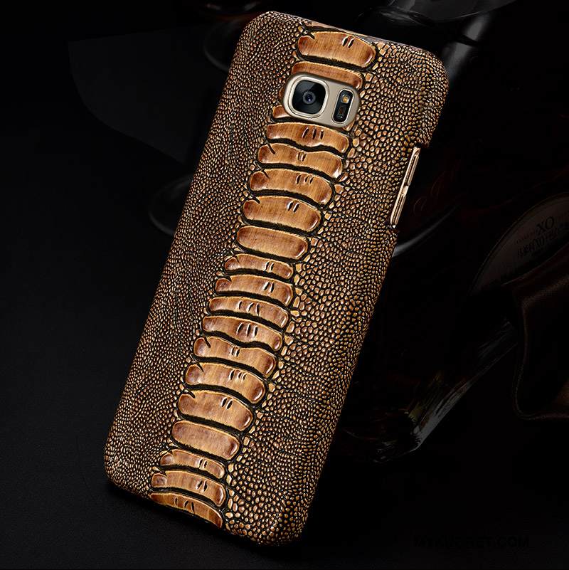 Kuori Samsung Galaxy S7 Edge Nahka Kova Puhelimen Kuoret, Kotelo Samsung Galaxy S7 Edge Suojaus Muokata Takakansi