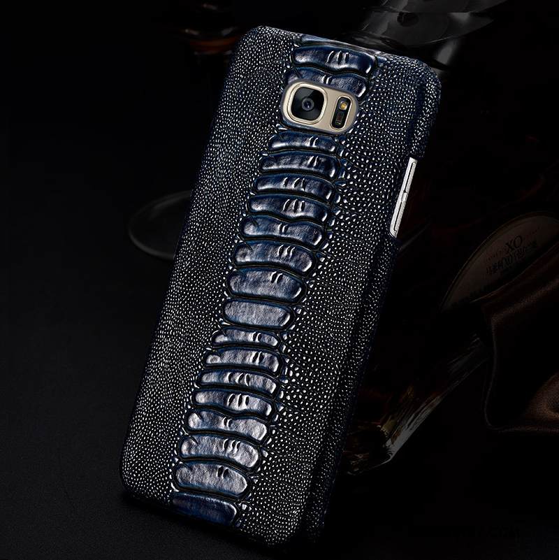Kuori Samsung Galaxy S7 Edge Nahka Kova Puhelimen Kuoret, Kotelo Samsung Galaxy S7 Edge Suojaus Muokata Takakansi