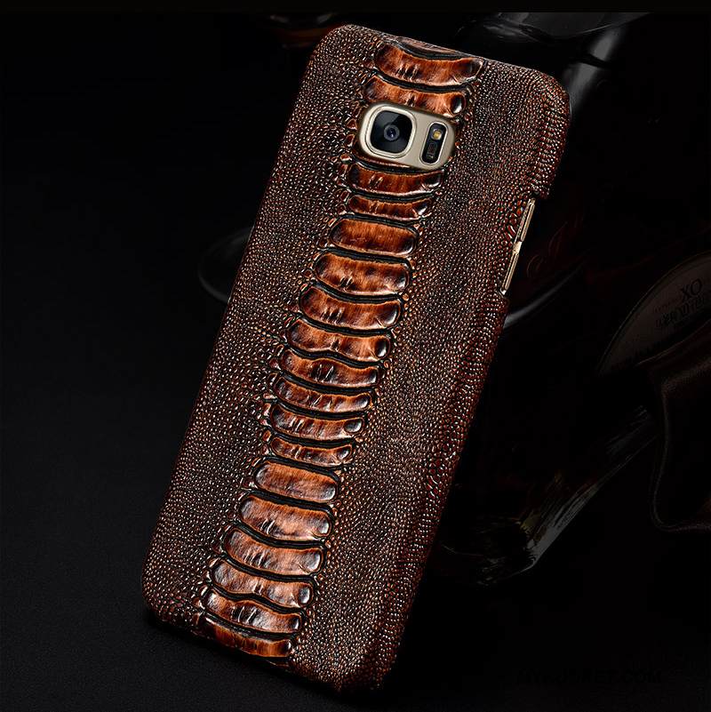Kuori Samsung Galaxy S7 Edge Nahka Kova Puhelimen Kuoret, Kotelo Samsung Galaxy S7 Edge Suojaus Muokata Takakansi