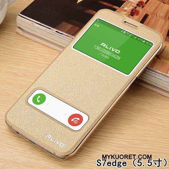 Kuori Samsung Galaxy S7 Edge Nahka Puhelimen Kuoret Murtumaton, Kotelo Samsung Galaxy S7 Edge Suojaus 说