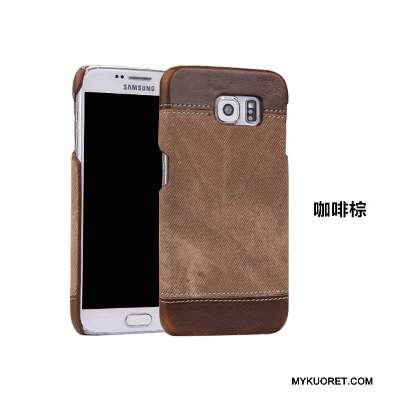 Kuori Samsung Galaxy S7 Edge Nahka Puhelimen Kuoret Ohut, Kotelo Samsung Galaxy S7 Edge Suojaus Murtumaton Pesty Suede
