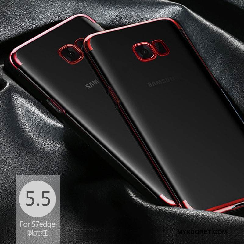 Kuori Samsung Galaxy S7 Edge Pehmeä Neste Läpinäkyvä Puhelimen Kuoret, Kotelo Samsung Galaxy S7 Edge Silikoni Sininen Ohut