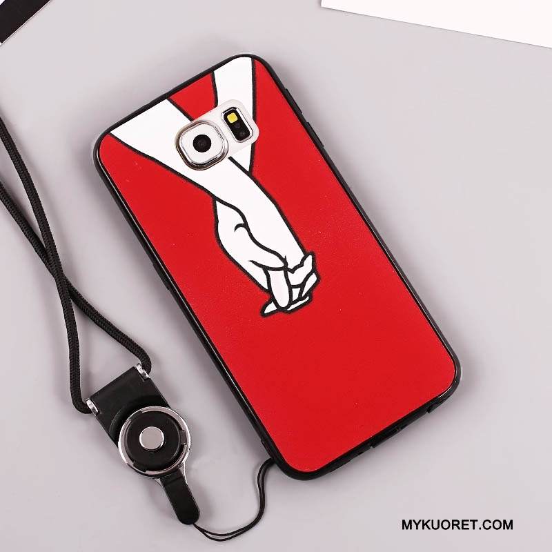 Kuori Samsung Galaxy S7 Edge Pehmeä Neste Rengas Puhelimen Kuoret, Kotelo Samsung Galaxy S7 Edge Suojaus Musta Ripustettavat Koristeet