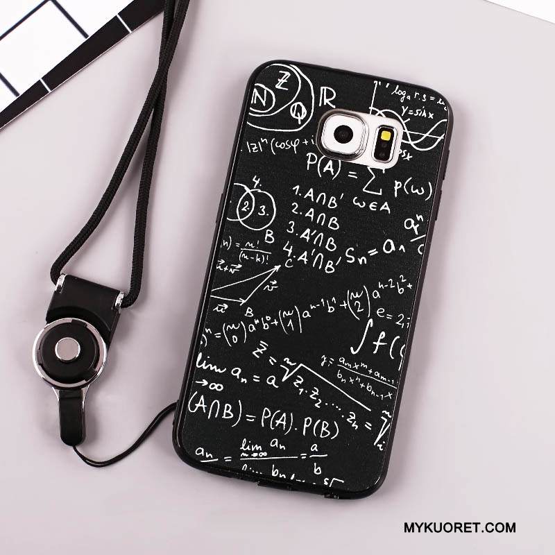 Kuori Samsung Galaxy S7 Edge Pehmeä Neste Rengas Puhelimen Kuoret, Kotelo Samsung Galaxy S7 Edge Suojaus Musta Ripustettavat Koristeet