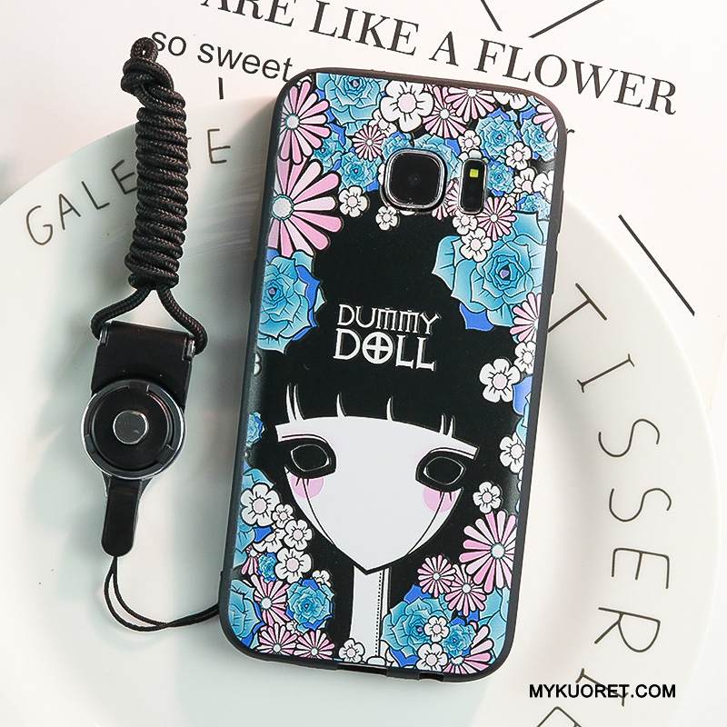 Kuori Samsung Galaxy S7 Edge Pehmeä Neste Ripustettavat Koristeet Keltainen, Kotelo Samsung Galaxy S7 Edge Silikoni Puhelimen Kuoret