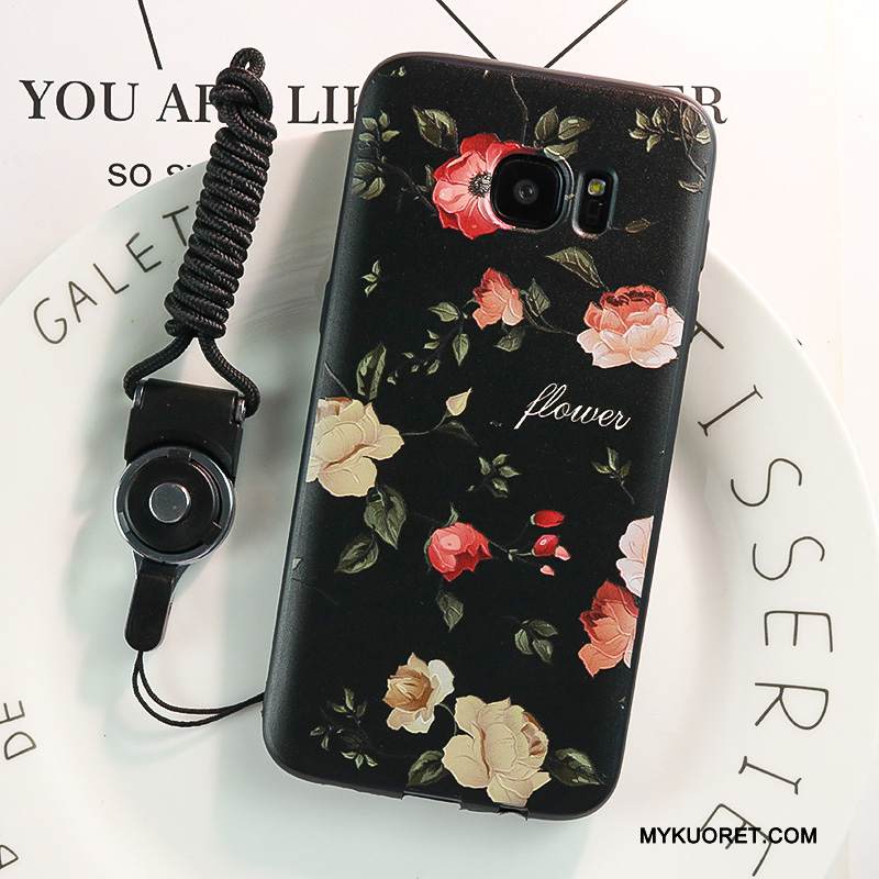 Kuori Samsung Galaxy S7 Edge Pehmeä Neste Ripustettavat Koristeet Keltainen, Kotelo Samsung Galaxy S7 Edge Silikoni Puhelimen Kuoret