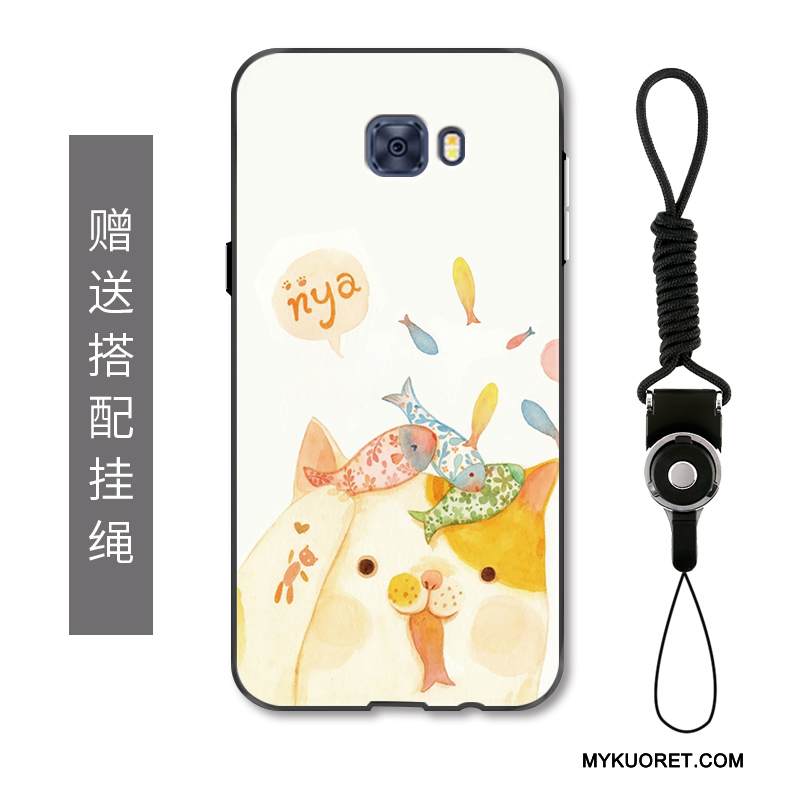 Kuori Samsung Galaxy S7 Edge Sarjakuva Kani Eläin, Kotelo Samsung Galaxy S7 Edge Suojaus Pitkä Valkoinen