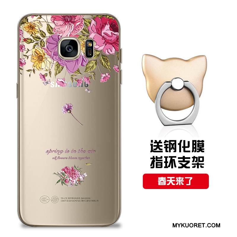 Kuori Samsung Galaxy S7 Edge Silikoni Malli Punainen, Kotelo Samsung Galaxy S7 Edge Pehmeä Neste Puhelimen Kuoret Muokata