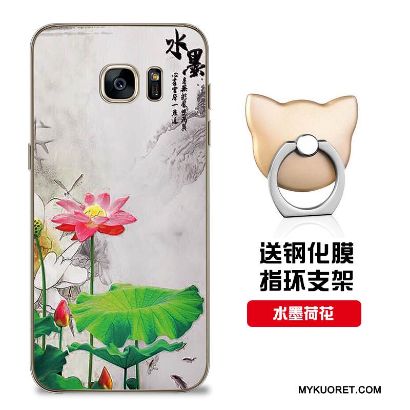 Kuori Samsung Galaxy S7 Edge Silikoni Malli Punainen, Kotelo Samsung Galaxy S7 Edge Pehmeä Neste Puhelimen Kuoret Muokata