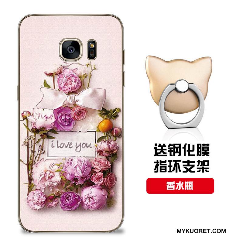 Kuori Samsung Galaxy S7 Edge Silikoni Malli Punainen, Kotelo Samsung Galaxy S7 Edge Pehmeä Neste Puhelimen Kuoret Muokata