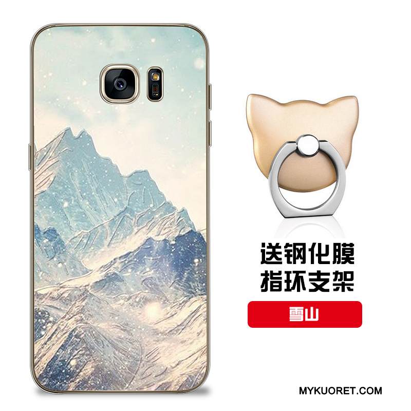 Kuori Samsung Galaxy S7 Edge Silikoni Malli Punainen, Kotelo Samsung Galaxy S7 Edge Pehmeä Neste Puhelimen Kuoret Muokata