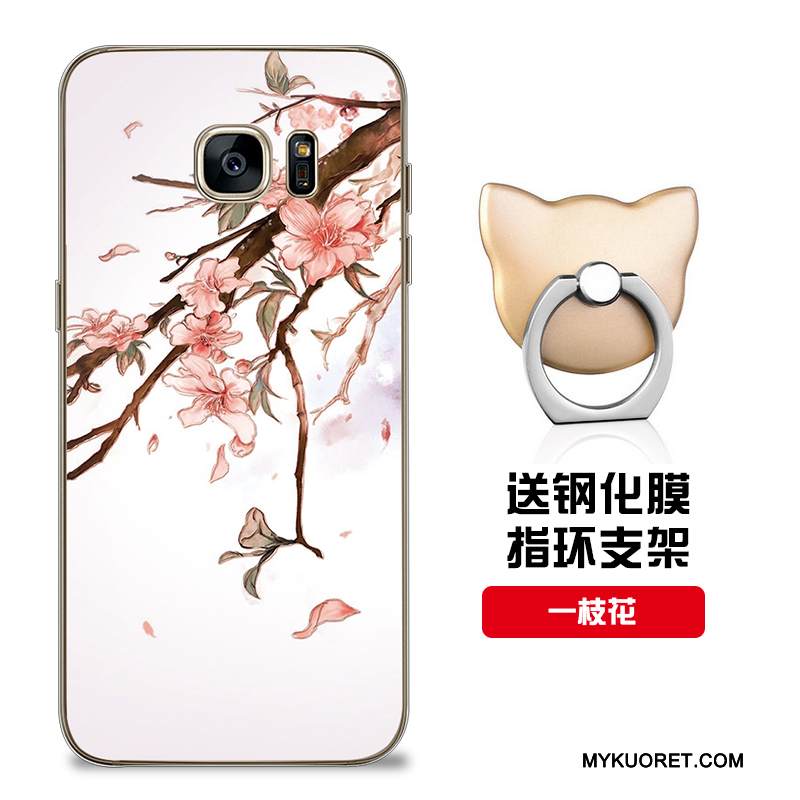 Kuori Samsung Galaxy S7 Edge Silikoni Malli Punainen, Kotelo Samsung Galaxy S7 Edge Pehmeä Neste Puhelimen Kuoret Muokata