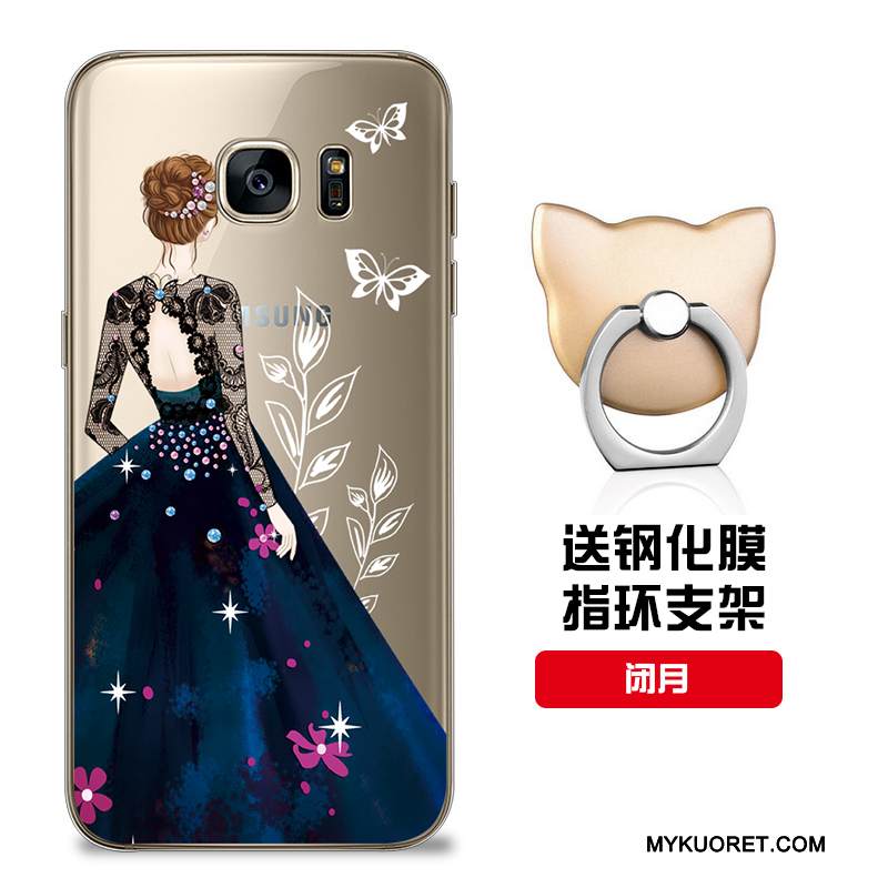 Kuori Samsung Galaxy S7 Edge Silikoni Malli Punainen, Kotelo Samsung Galaxy S7 Edge Pehmeä Neste Puhelimen Kuoret Muokata