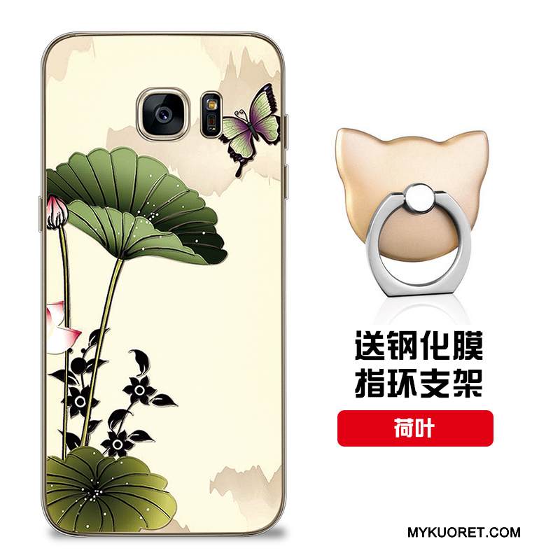 Kuori Samsung Galaxy S7 Edge Silikoni Malli Punainen, Kotelo Samsung Galaxy S7 Edge Pehmeä Neste Puhelimen Kuoret Muokata