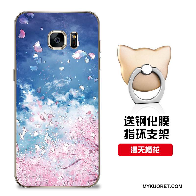 Kuori Samsung Galaxy S7 Edge Silikoni Malli Punainen, Kotelo Samsung Galaxy S7 Edge Pehmeä Neste Puhelimen Kuoret Muokata