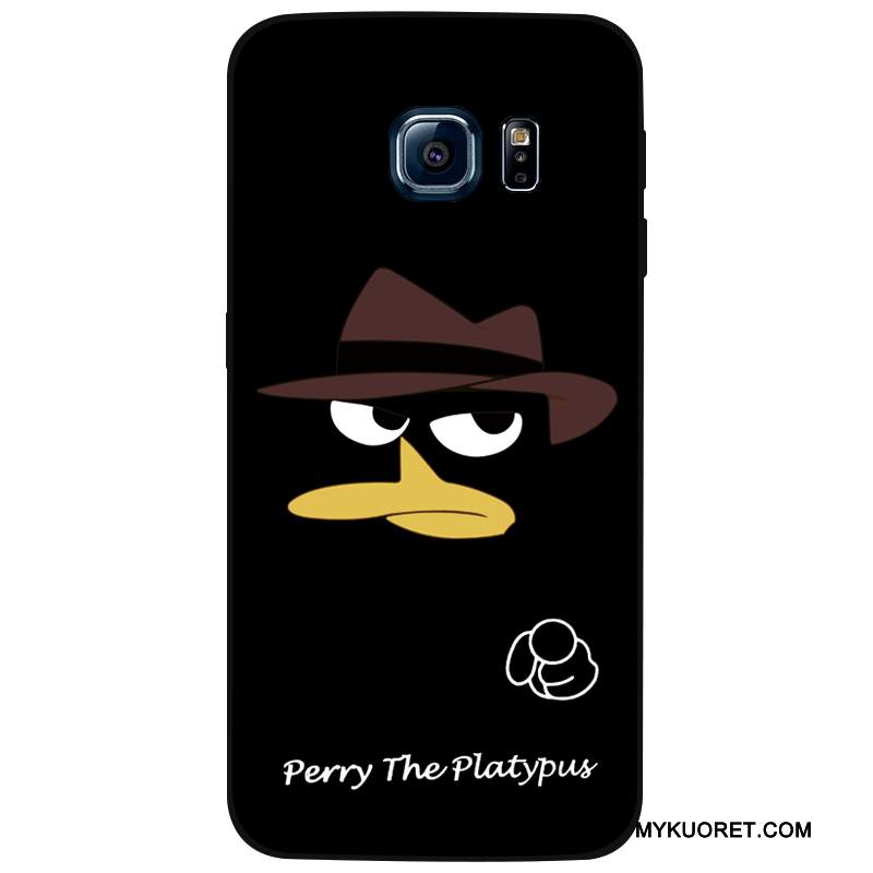 Kuori Samsung Galaxy S7 Edge Silikoni Murtumaton Musta, Kotelo Samsung Galaxy S7 Edge Luova Persoonallisuus Trendi