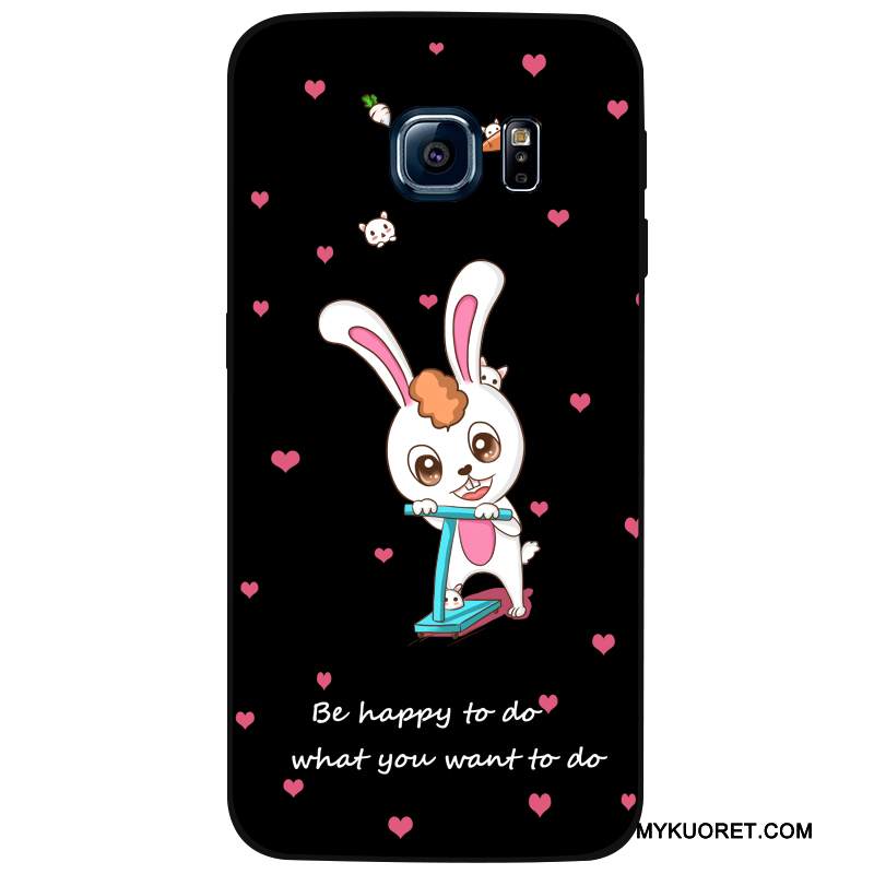 Kuori Samsung Galaxy S7 Edge Silikoni Murtumaton Musta, Kotelo Samsung Galaxy S7 Edge Luova Persoonallisuus Trendi