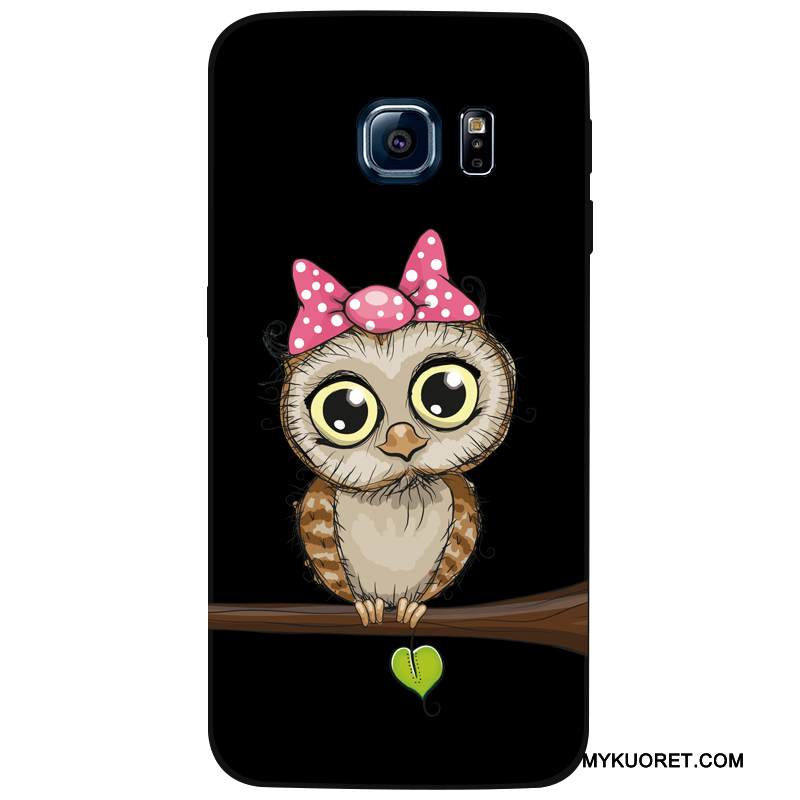 Kuori Samsung Galaxy S7 Edge Silikoni Murtumaton Musta, Kotelo Samsung Galaxy S7 Edge Luova Persoonallisuus Trendi