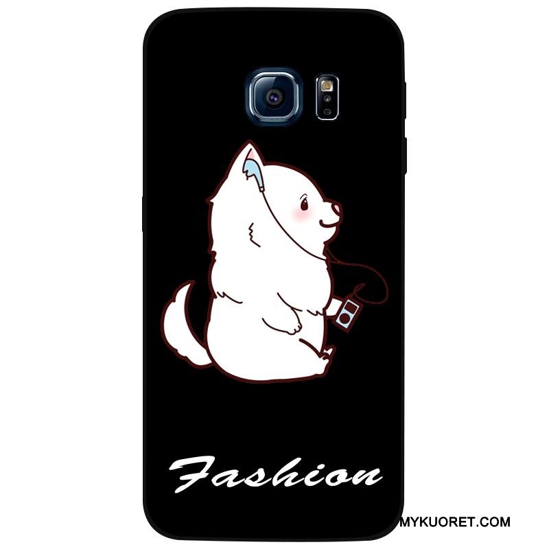 Kuori Samsung Galaxy S7 Edge Silikoni Murtumaton Musta, Kotelo Samsung Galaxy S7 Edge Luova Persoonallisuus Trendi