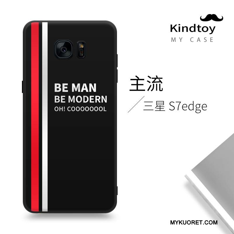 Kuori Samsung Galaxy S7 Edge Silikoni Murtumaton Tide-brändi, Kotelo Samsung Galaxy S7 Edge Monivärinen Persoonallisuus Puhelimen Kuoret