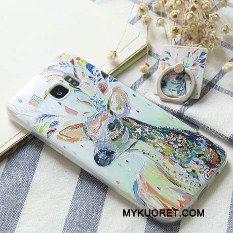 Kuori Samsung Galaxy S7 Edge Silikoni Puhelimen Kuoret Ohut, Kotelo Samsung Galaxy S7 Edge Suojaus Rengas