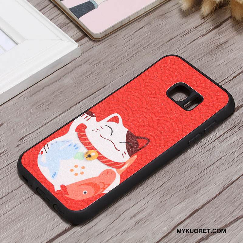 Kuori Samsung Galaxy S7 Edge Silikoni Puhelimen Kuoret Ripustettavat Koristeet, Kotelo Samsung Galaxy S7 Edge Suojaus Jauhe Persoonallisuus