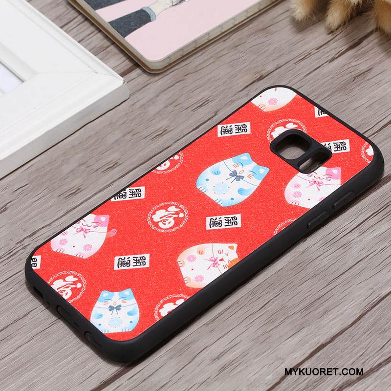 Kuori Samsung Galaxy S7 Edge Silikoni Puhelimen Kuoret Ripustettavat Koristeet, Kotelo Samsung Galaxy S7 Edge Suojaus Jauhe Persoonallisuus