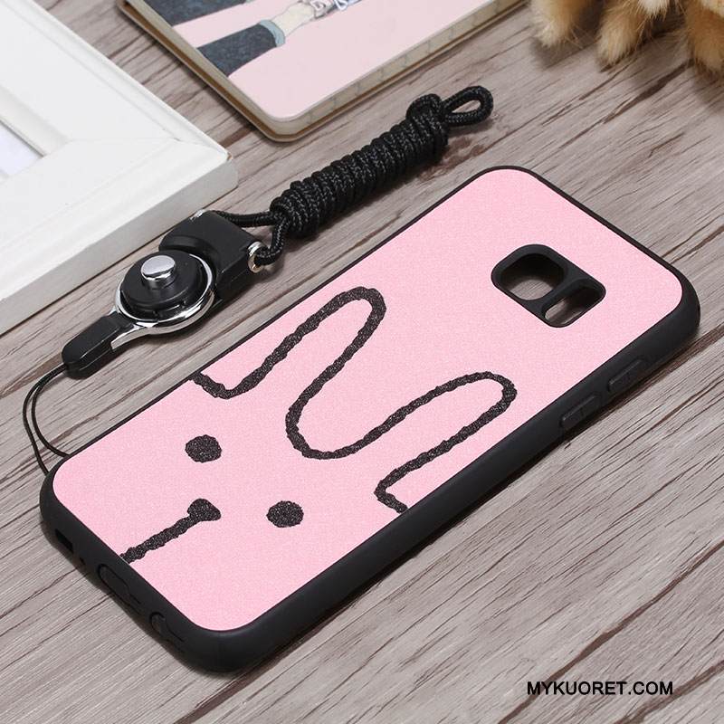 Kuori Samsung Galaxy S7 Edge Silikoni Puhelimen Kuoret Ripustettavat Koristeet, Kotelo Samsung Galaxy S7 Edge Suojaus Jauhe Persoonallisuus