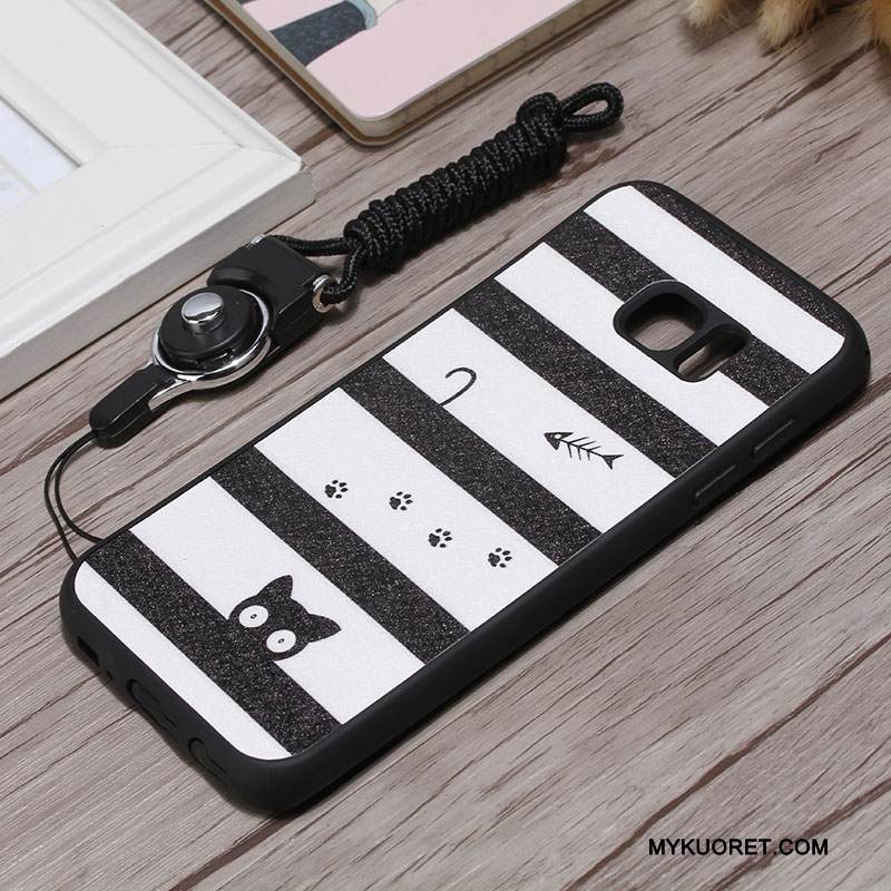 Kuori Samsung Galaxy S7 Edge Silikoni Puhelimen Kuoret Ripustettavat Koristeet, Kotelo Samsung Galaxy S7 Edge Suojaus Jauhe Persoonallisuus