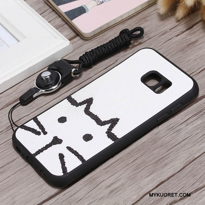 Kuori Samsung Galaxy S7 Edge Silikoni Puhelimen Kuoret Ripustettavat Koristeet, Kotelo Samsung Galaxy S7 Edge Suojaus Jauhe Persoonallisuus