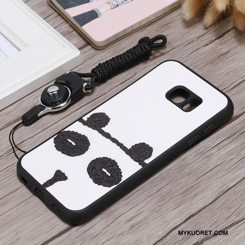 Kuori Samsung Galaxy S7 Edge Silikoni Puhelimen Kuoret Ripustettavat Koristeet, Kotelo Samsung Galaxy S7 Edge Suojaus Jauhe Persoonallisuus