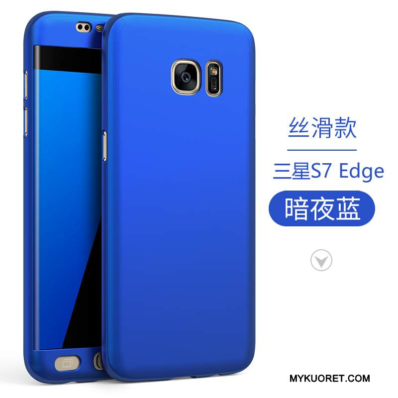 Kuori Samsung Galaxy S7 Edge Silikoni Puhelimen Kuoret Trendi, Kotelo Samsung Galaxy S7 Edge Suojaus Pesty Suede Kova