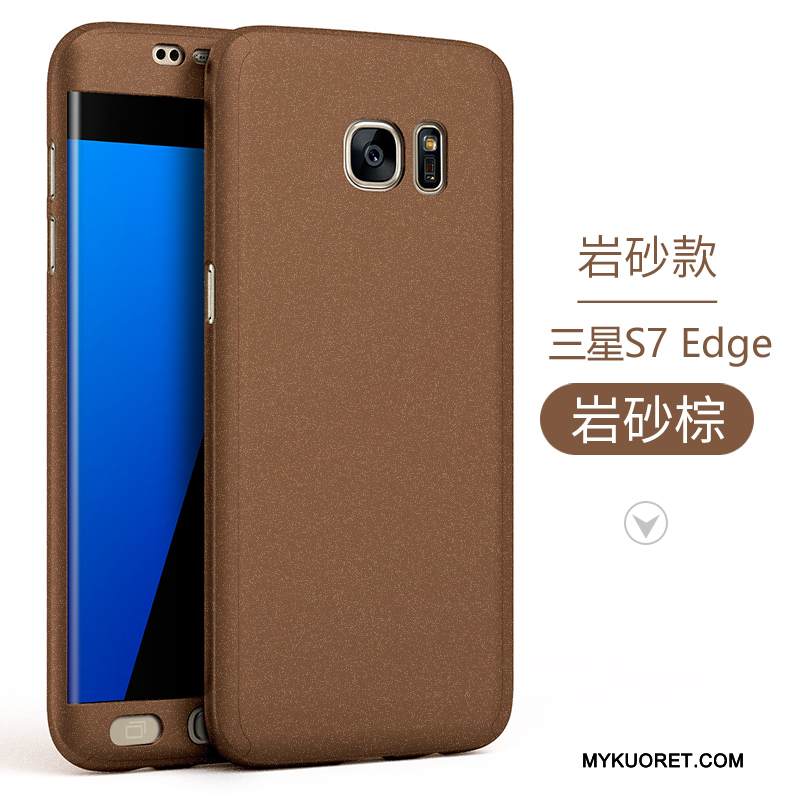 Kuori Samsung Galaxy S7 Edge Silikoni Puhelimen Kuoret Trendi, Kotelo Samsung Galaxy S7 Edge Suojaus Pesty Suede Kova