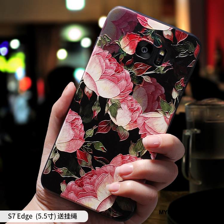 Kuori Samsung Galaxy S7 Edge Silikoni Ripustettavat Koristeet Persoonallisuus, Kotelo Samsung Galaxy S7 Edge Laukut Puhelimen Kuoret Murtumaton