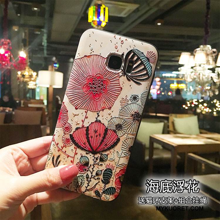 Kuori Samsung Galaxy S7 Edge Silikoni Ripustettavat Koristeet Pesty Suede, Kotelo Samsung Galaxy S7 Edge Tuki Rengas Puhelimen Kuoret