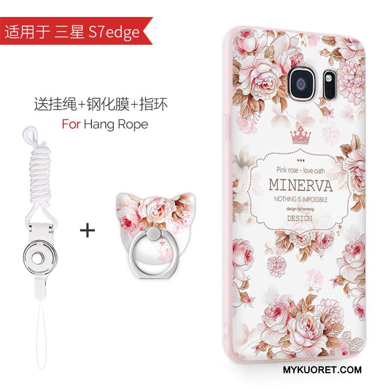 Kuori Samsung Galaxy S7 Edge Silikoni Ultra Jauhe, Kotelo Samsung Galaxy S7 Edge Pehmeä Neste Ohut Trendi