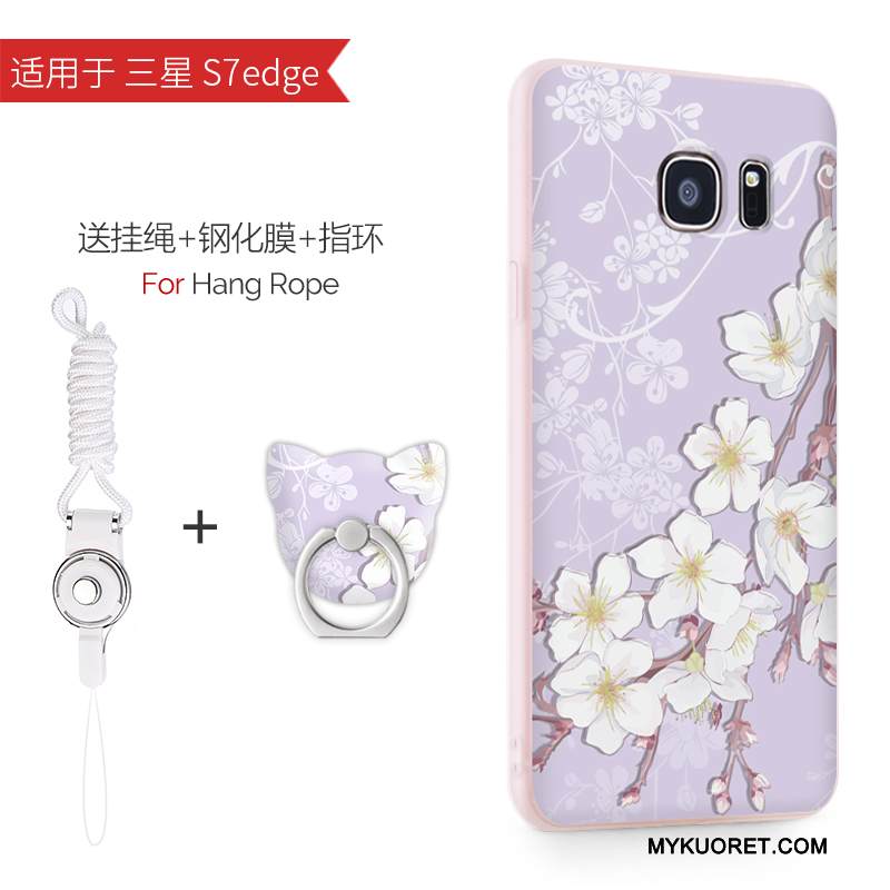 Kuori Samsung Galaxy S7 Edge Silikoni Ultra Jauhe, Kotelo Samsung Galaxy S7 Edge Pehmeä Neste Ohut Trendi