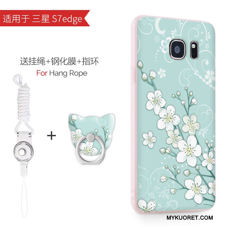 Kuori Samsung Galaxy S7 Edge Silikoni Ultra Jauhe, Kotelo Samsung Galaxy S7 Edge Pehmeä Neste Ohut Trendi