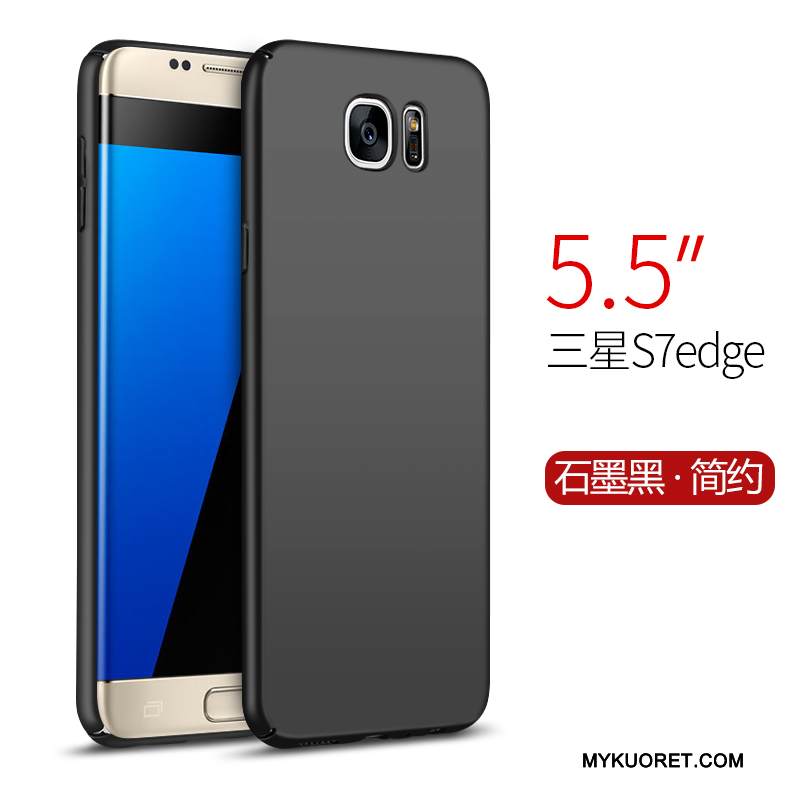Kuori Samsung Galaxy S7 Edge Suojaus Kova Puhelimen Kuoret, Kotelo Samsung Galaxy S7 Edge Murtumaton Pesty Suede