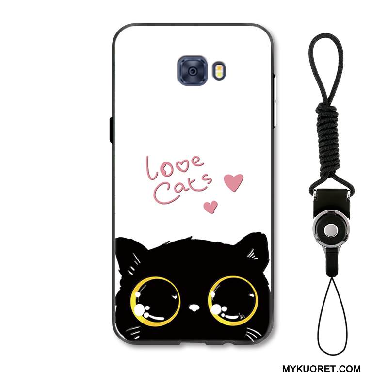 Kuori Samsung Galaxy S7 Edge Suojaus Puhelimen Kuoret Rakastunut, Kotelo Samsung Galaxy S7 Edge Sarjakuva Kissa Ihana