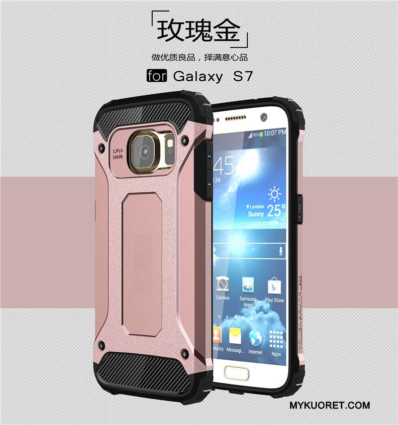 Kuori Samsung Galaxy S7 Laukut Hopea Harmaa, Kotelo Samsung Galaxy S7 Silikoni Puhelimen Kuoret Murtumaton