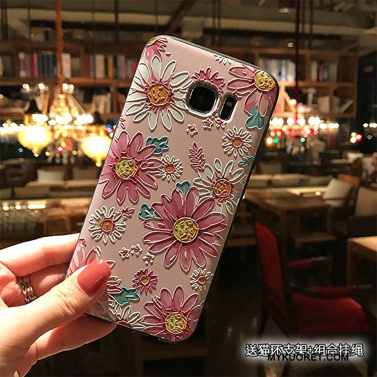 Kuori Samsung Galaxy S7 Laukut Jauhe Puhelimen Kuoret, Kotelo Samsung Galaxy S7 Pehmeä Neste Persoonallisuus Pesty Suede