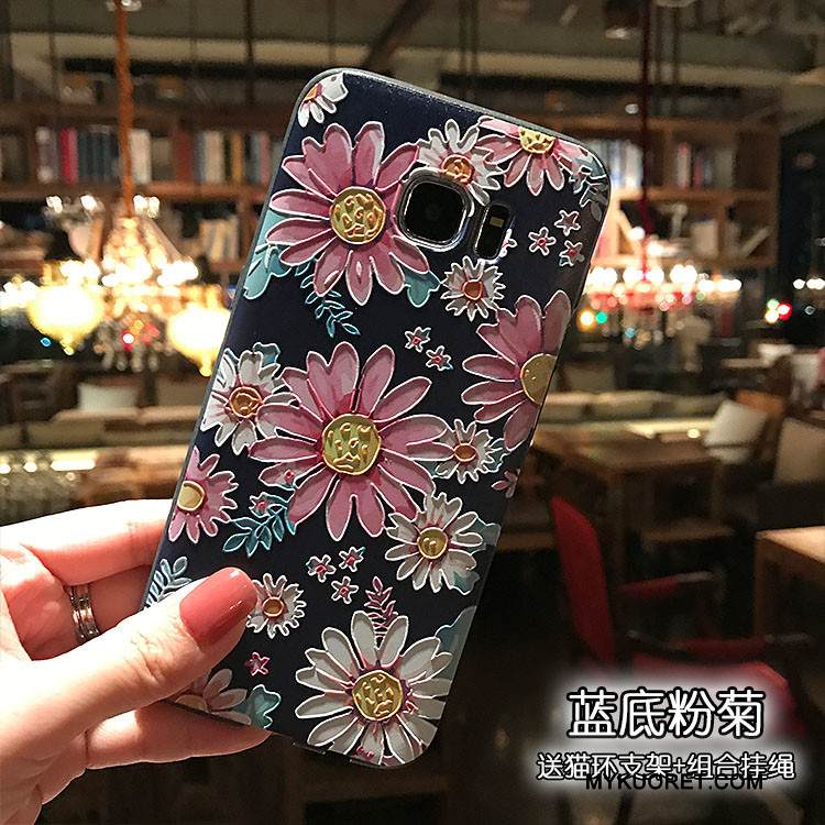 Kuori Samsung Galaxy S7 Laukut Jauhe Puhelimen Kuoret, Kotelo Samsung Galaxy S7 Pehmeä Neste Persoonallisuus Pesty Suede