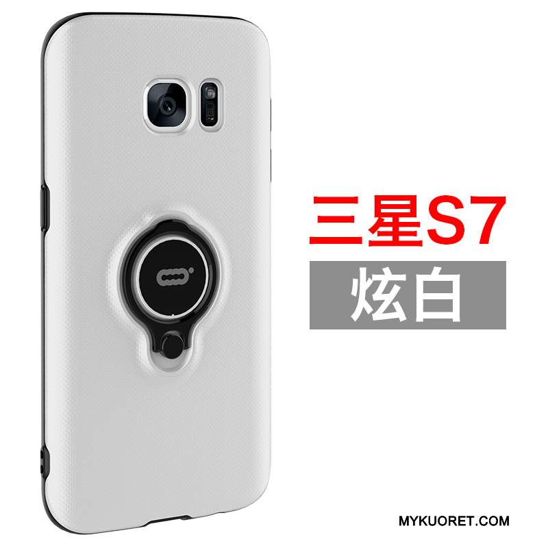 Kuori Samsung Galaxy S7 Laukut Jauhe Puhelimen Kuoret, Kotelo Samsung Galaxy S7 Tuki Magneettinen Rengas