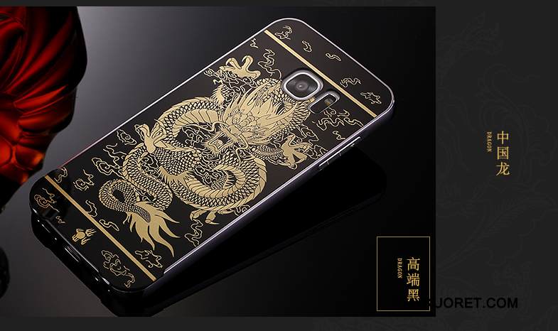 Kuori Samsung Galaxy S7 Laukut Murtumaton Kehys, Kotelo Samsung Galaxy S7 Suojaus Trendi Kulta