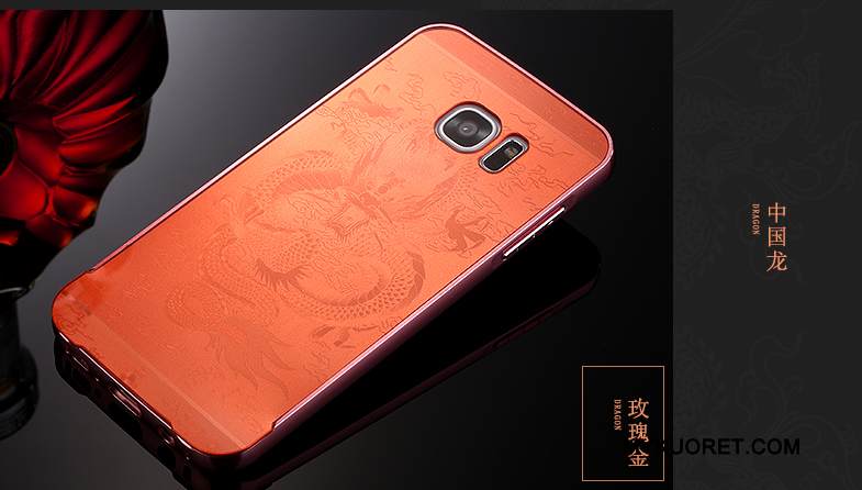 Kuori Samsung Galaxy S7 Laukut Murtumaton Kehys, Kotelo Samsung Galaxy S7 Suojaus Trendi Kulta