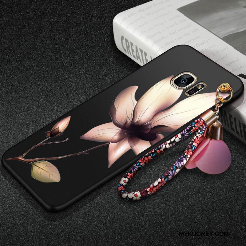 Kuori Samsung Galaxy S7 Laukut Musta Persoonallisuus, Kotelo Samsung Galaxy S7 Suojaus Puhelimen Kuoret