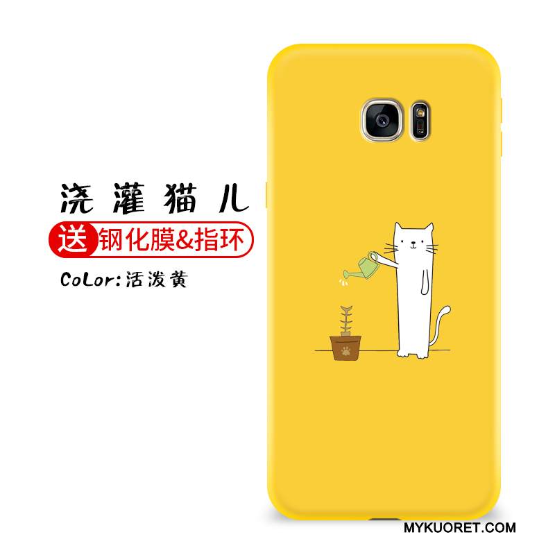 Kuori Samsung Galaxy S7 Laukut Musta Trendi, Kotelo Samsung Galaxy S7 Silikoni Persoonallisuus Puhelimen Kuoret